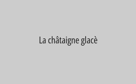 La châtaigne glacè